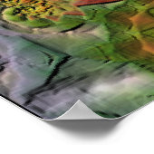 風水の直感的なエネルギーからのオリジナルのアートワーク ポスター (角)