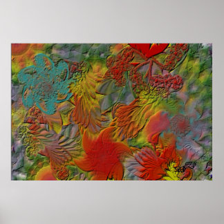 風水の直感的なエネルギーからのオリジナルのアートワーク ポスター