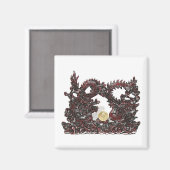 風水ドラゴン&フェニックス マグネット (正面/裏面)