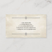 風水バグアパクアロータス花びら 名刺 (裏面)