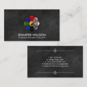 風水バグアパクアロータス花びら 名刺 (正面/裏面)