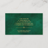 風水バグア/パクアとラッキー竹 名刺 (裏面)