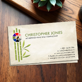 風水バグア/パクアとラッキー竹 名刺