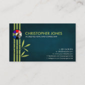 風水バグア/パクアとラッキー竹 名刺 (正面)