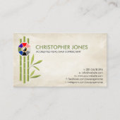 風水バグア/パクアとラッキー竹 名刺 (正面)