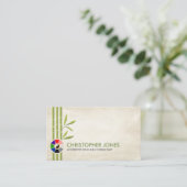 風水バグア/パクアとラッキー竹 名刺 (スタンド正面)