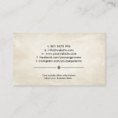 風水バグア/パクアとラッキー竹 名刺 (裏面)