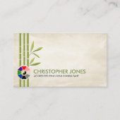 風水バグア/パクアとラッキー竹 名刺 (正面)