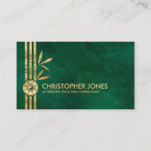 風水バグア/パクアとラッキー竹 名刺 (正面)