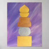 風水三色五要素パゴダ ポスター (正面)