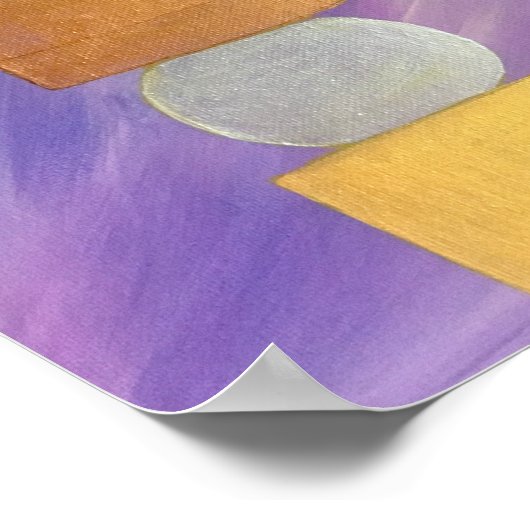 風水三色五要素パゴダ ポスター (角)