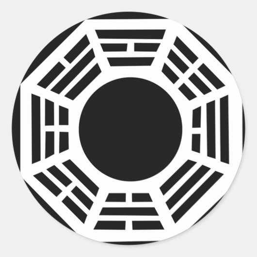 風水保護、バギア鏡、太極拳、エネルギー ラウンドシール (正面)