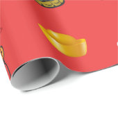 風水幸運、お金と豊富なシンボル ラッピングペーパー (ロールコーナー)