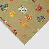 風水幸運、お金と豊富なシンボル 薄葉紙 (詳細)