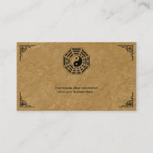 風水書道のシンボルとバグア 名刺 (裏面)