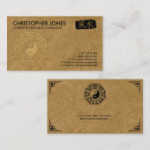 風水書道のシンボルとバグア 名刺 (正面/裏面)