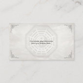 風水書道のシンボルと幸運な竹 名刺 (裏面)