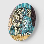 風水白虎大時計 ラージ壁時計 (傾斜)