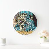 風水白虎大時計 ラージ壁時計 (ホーム)