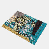 風水白虎 ドアマット (アングル)