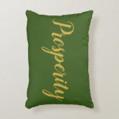 風水緑&金ゴールド「繁栄」アクセント枕 アクセントクッション (正面(垂直))