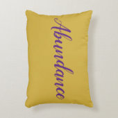 風水金ゴールドと紫の「アベンディション」アクセント枕 アクセントクッション (正面(垂直))