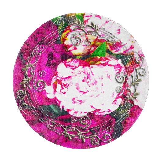 風水|のガラスまな板 カッティングボード (正面)