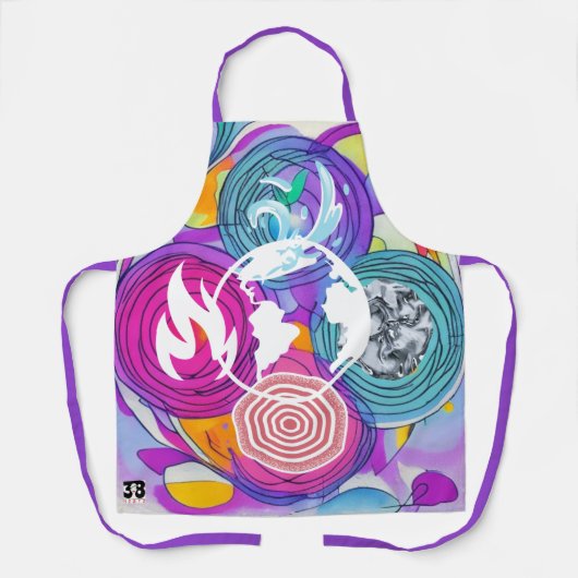 風水 エプロン (正面)