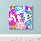 風水 キャンバスプリント (インサイチュ (ウッドフロア))