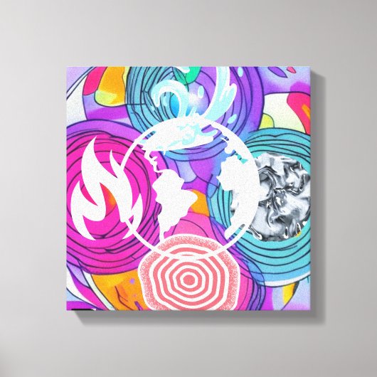 風水 キャンバスプリント (正面)