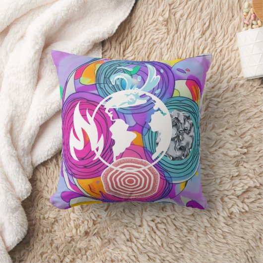 風水 クッション (ブランケット)