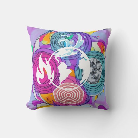 風水 クッション (正面)