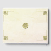 風水 ゲストブック (裏面)