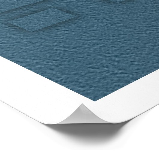 風水:バグアの画像:水の風景 ポスター (角)