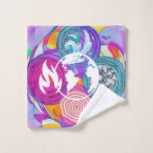 風水 バスタオルセット (ウォッシュタオル)