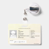 風水 バッジ (裏面（伸縮クリップ）)