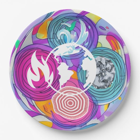 風水 ペーパープレート (正面)