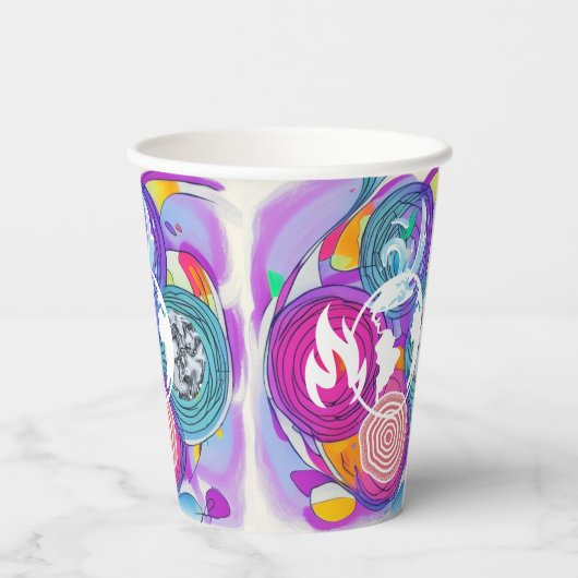 風水 紙コップ (裏面)