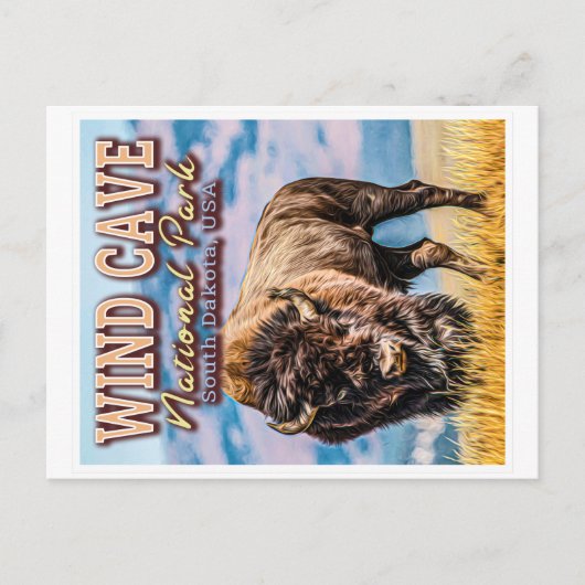 風洞国立公園 – サウスダコタ州(アメリカ) ポストカード (正面)