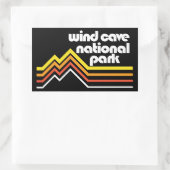 風洞国立公園 長方形シール (バッグ)