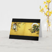 風神雷神俵屋宗達 カード (黄色い花)