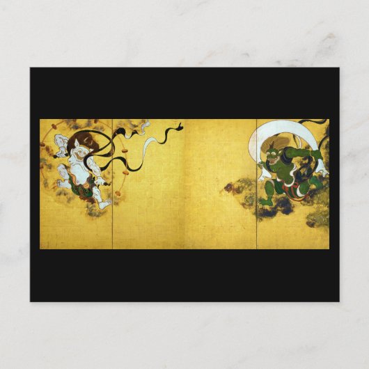 風神雷神俵屋宗達 ポストカード (正面)
