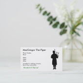 風笛吹奏者の名刺 名刺 (スタンド正面)