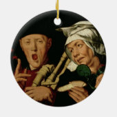 風笛吹奏者 セラミックオーナメント (裏面)