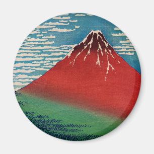 風素晴らし朝澄んヴィンテージ日本のアート マグネット