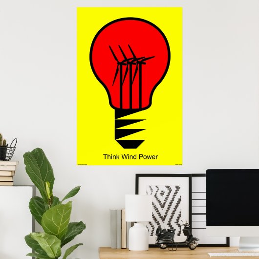 風考え力 ポスター (ホームオフィス)