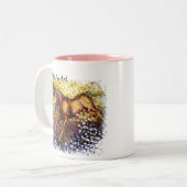 風自由にに対風、"生まれる自由…… ツートーンマグカップ (正面左)