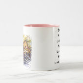 風自由にに対風、"生まれる自由…… ツートーンマグカップ (中央)