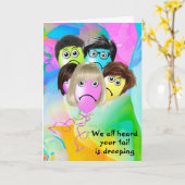 風船おもしろいが元気になる カード (黄色い花)