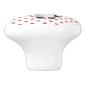 風船お洒落とハートC付きパンダ熊 セラミックノブ (側面)